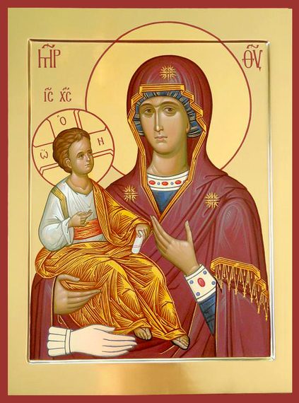 Икона праздника «Иконы Божией Матери, именуемой "Троеручица" (VII)»