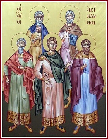 Мчч. Акиндина, Пигасия, Аффония, Елпидифора, Анемподиста и иже с ними (ок. 341-345)